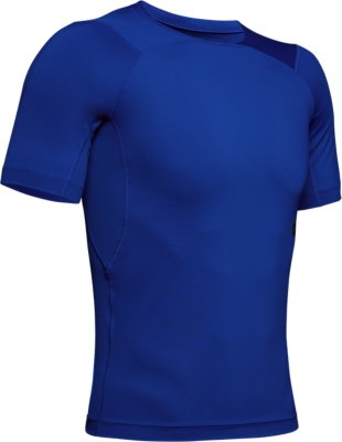 NEW Lot of 2 Under Armour Mens XL HeatGear Blue Short Sleeve Active T Shirt Tops